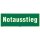 Rettungswegschild "Notausstieg" KNS langnachleuchtend, selbstklebend 297 x 105 mm