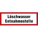 Hinweisschild Löschwasserentnahmestelle 30 x 10 cm...