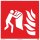 Hinweisschild Feuerlöschdecke Piktogramm ISO7010 / F016, KNS 15 x 15cm