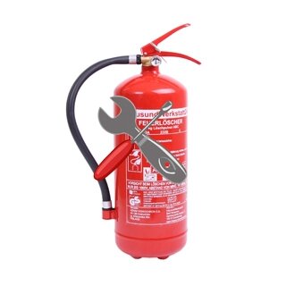 Wartung für  3l Wassernebellöscher HUW24 Feuerlöscher 1 Stück inkl. Paketschein für Rückholung Tauschlöscher