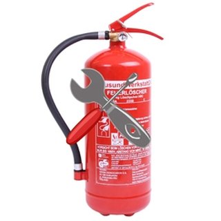 Wartung für  3l Wassernebellöscher HUW24 Feuerlöscher 1 Stück inkl. Paketschein für Rückholung Tauschlöscher