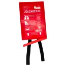 EXDINGER Feuerlöschdecke 100x100 cm in Kunststoffbox...