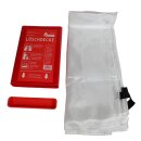 EXDINGER Feuerlöschdecke 100x100 cm in Kunststoffbox gemäß DIN EN 1869:2001 (auch für Fettbrände)