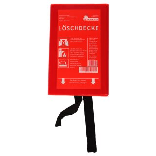 EXDINGER Feuerlöschdecke 120x120 cm in Kunststoffbox gemäß DIN EN 1869:2001 (auch für Fettbrände)