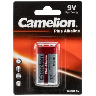 9V-Block-Batterie AlkalinePlus Typ 6F22, 9V CAMELION