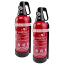 Doppelpack 2 kg ABC Aluminium-Pulverfeuerlöscher mit...