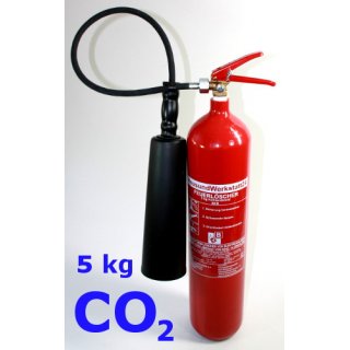 Wartung für Feuerlöscher CO2 / Kohlendioxid 5 kg versandkostenfrei inkl. Paketschein für Rückholung Tauschlöscher