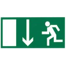 Rettungswegschild, Rettungsweg durch Notausgang,...