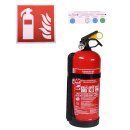 Autofeuerlöscher Pulver GP-2x ABC mit Halterung 2 kg...