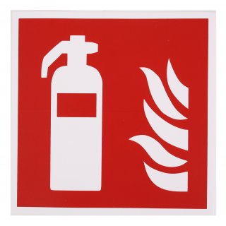 Feuerlöscher Symbol Schild Brandschutzzeichen 15x15 Kunststoff nachleuchtend DIN 