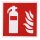 Feuerlöscher Hinweisschild  ISO 7010  zum Aufkleben 148x148 mm neue Norm