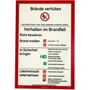 Hinweisschild Brandschutzordnung  DIN 14096-1 (Teil A)...