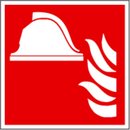 Hinweisschild Mittel und Gerte zur Brandbekmpfung ISO7010