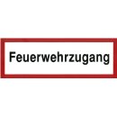 Hinweisschild Feuerwehrzugang 30 x10 cm Kunststoff